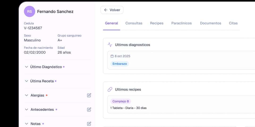Preview historia clínica